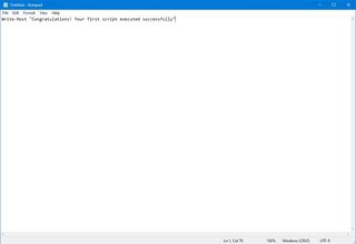 How to create and run a PowerShell script file on Windows 10 | Windows ...