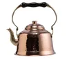 Demmex CopperBull Heavy Gauge 1mm Thick Hammered Copper Tea Pot Kettle