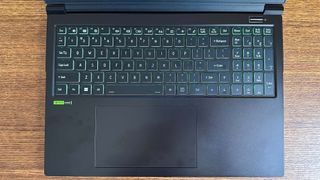 Origin EON16-S keyboard sitting on desk