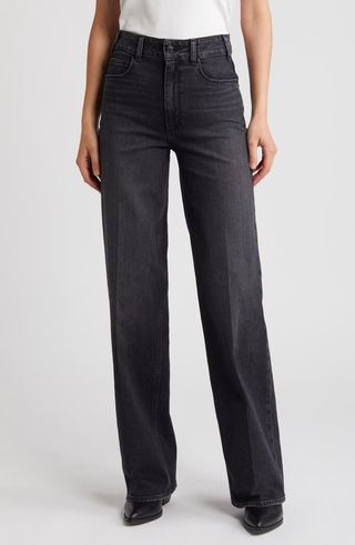 Sasha High Waist Column Straight Leg Jeans