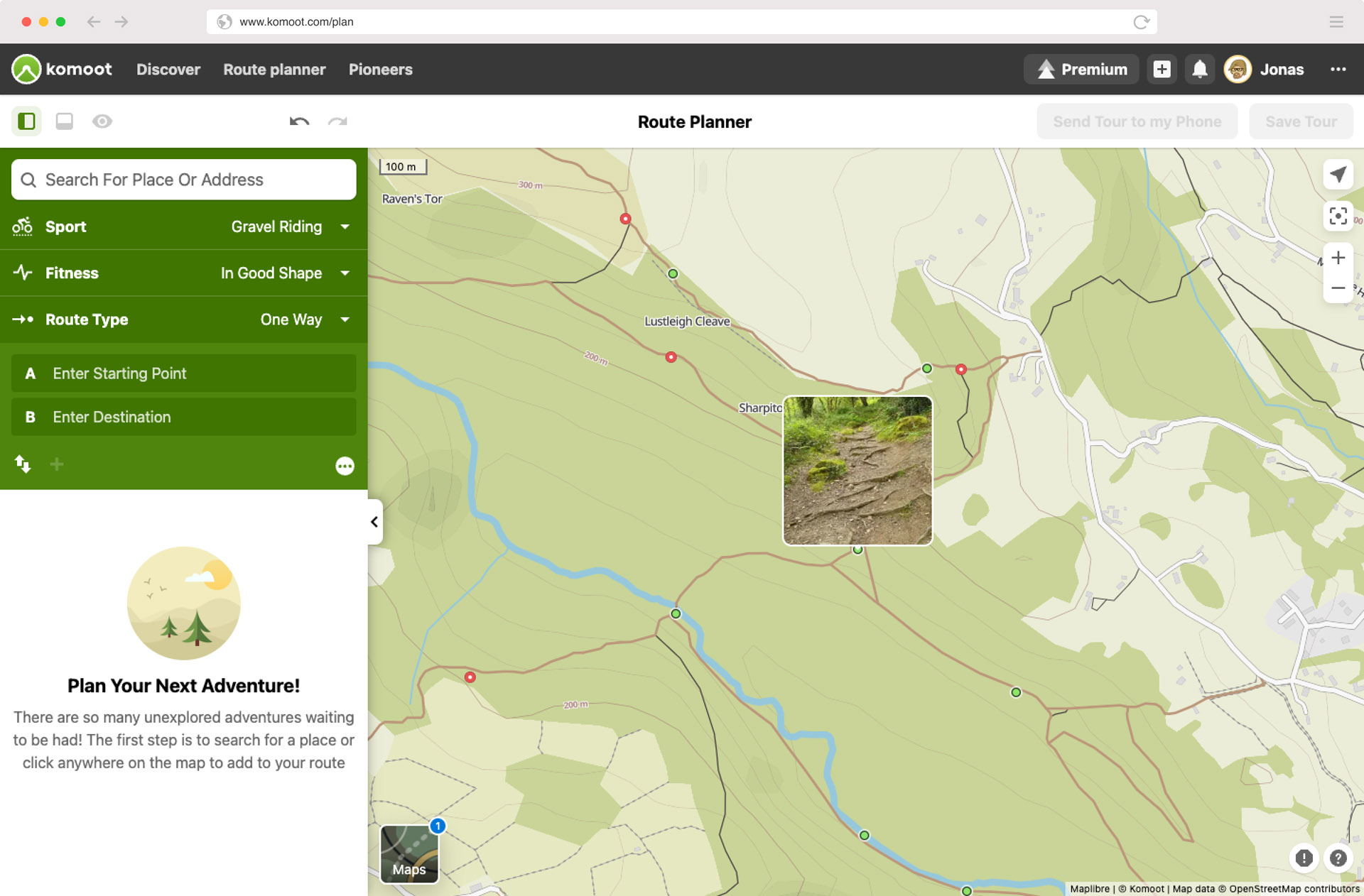 komoot trailview