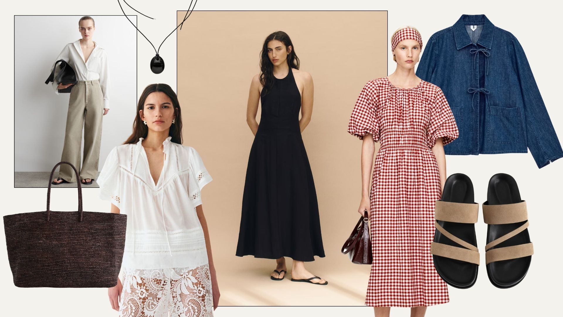 Collage of new in COS, Arket and H&M buys