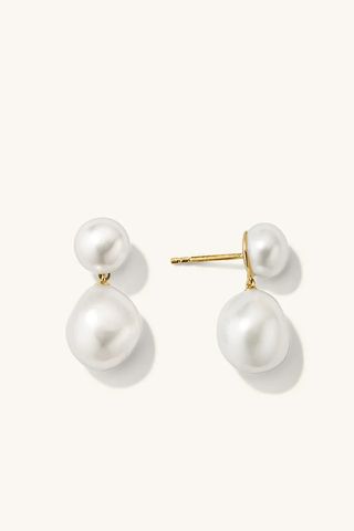 Mejuri pearl earrings