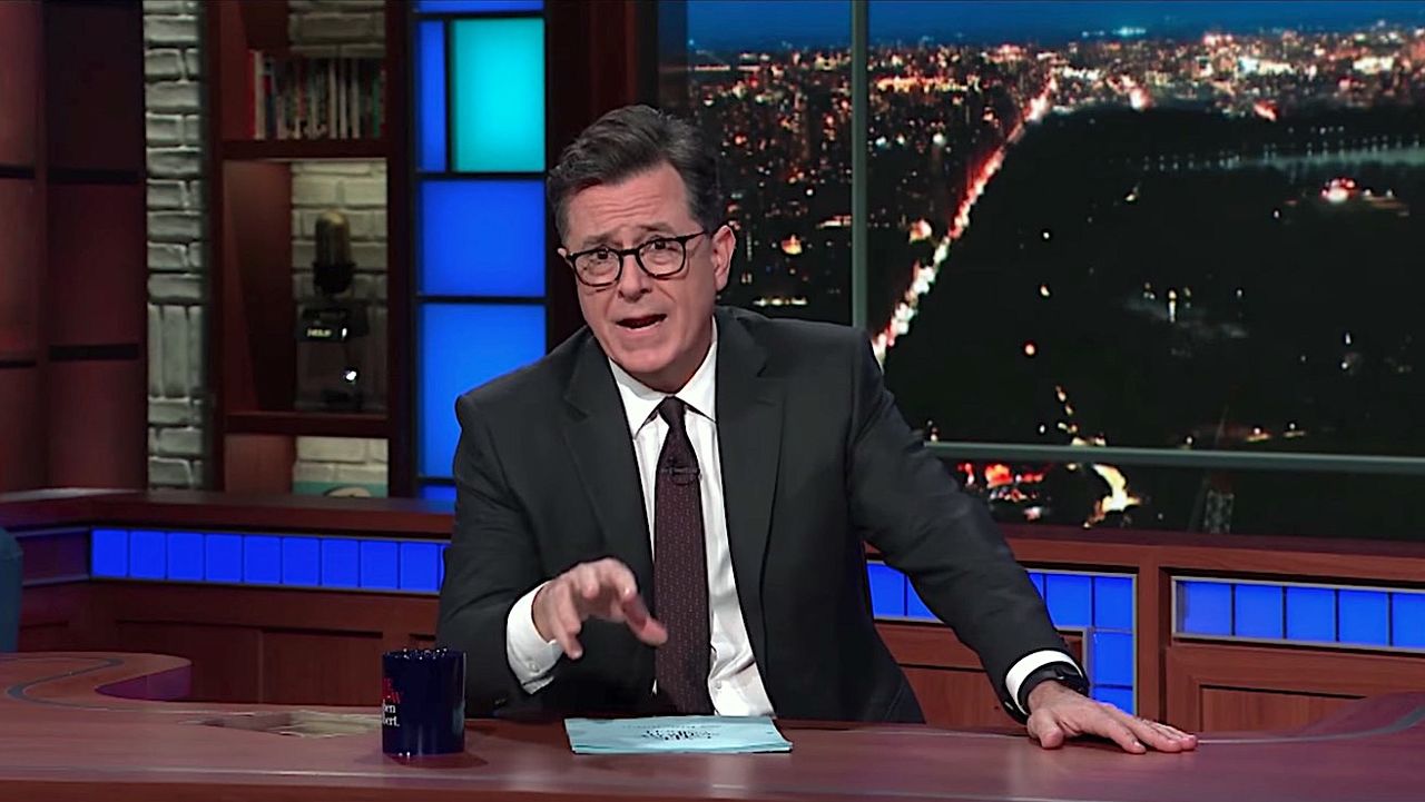 Stephen Colbert rails against hopelessness after mass shootings