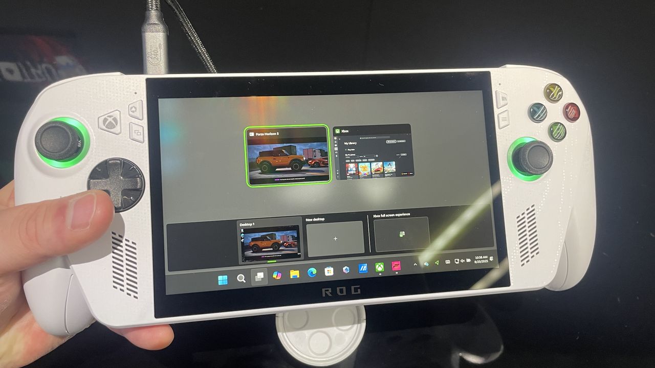 Hands-on with an ROG Xbox Ally handheld gaming PC
