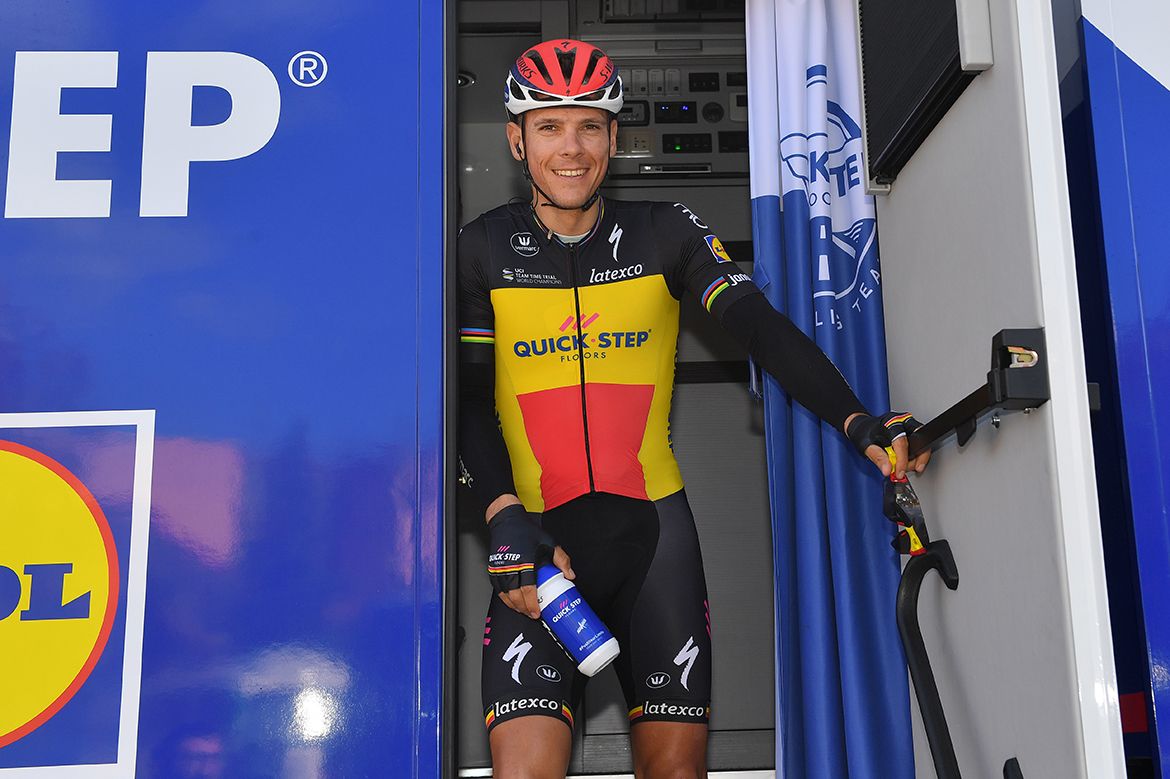 Philippe Gilbert on the team bus