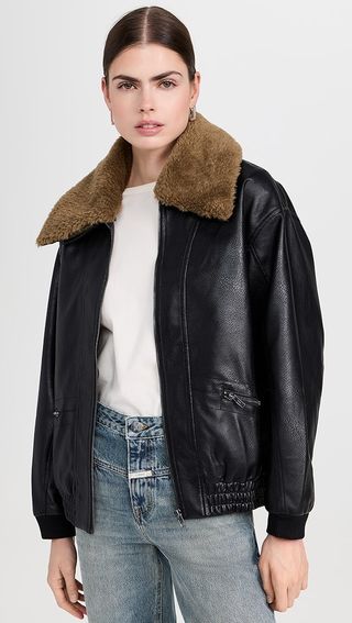 Pixie Market Oversized Bomber Jacket