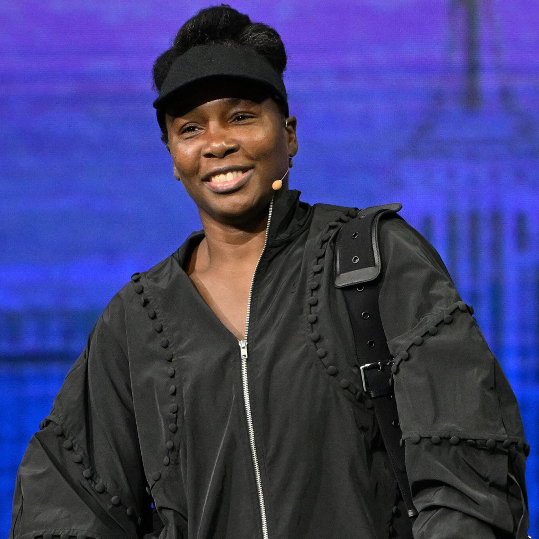 Venus Williams arrived at the Stars of the Open exhibition match in all-black, custom Luar 