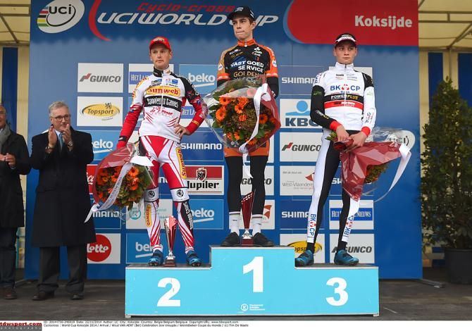 The Koksijde World Cup podium