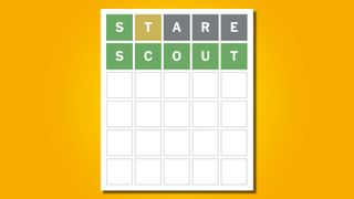 Wordle answer 717 on a yellow background