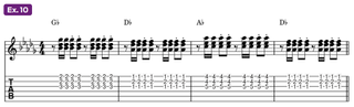 guitar tab/notation