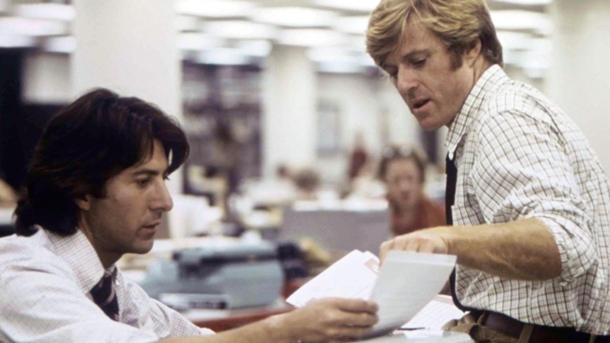 Dustin Hoffman and Robert Redford in All The President&#039;s Men