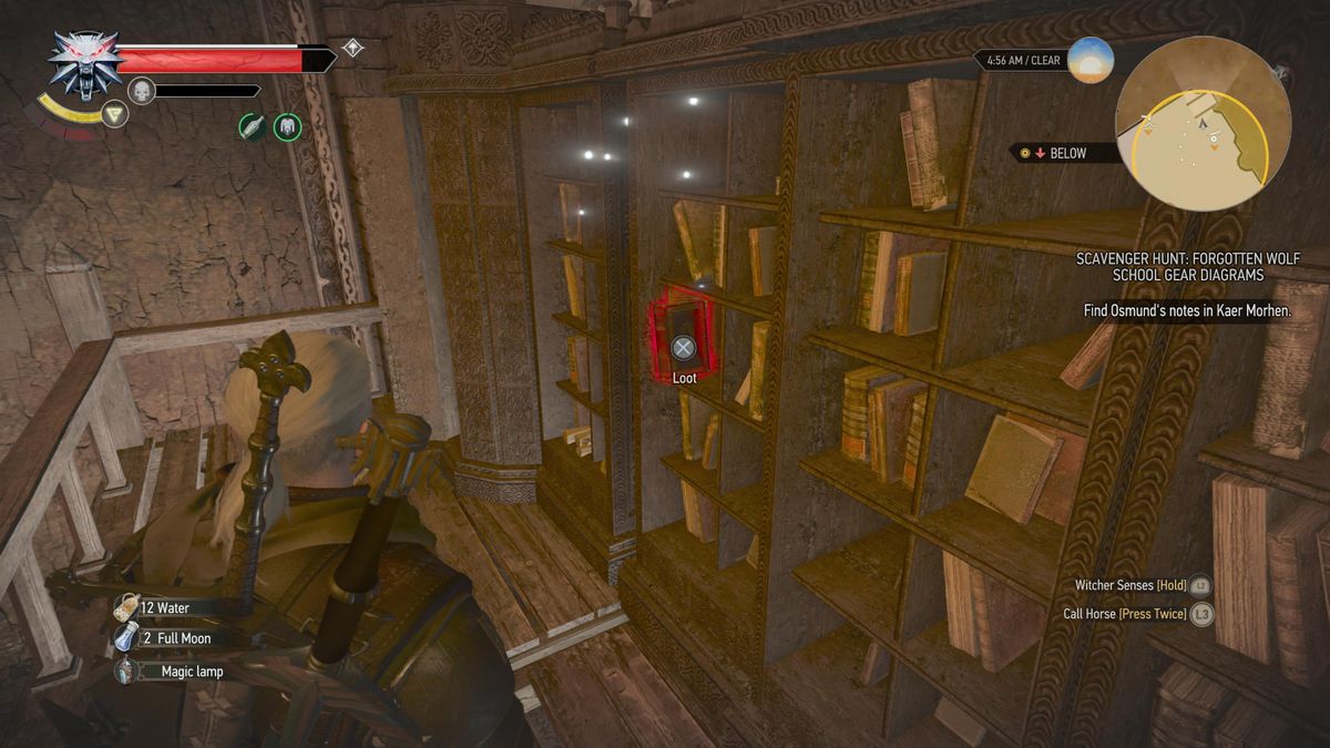 The witcher 3 kaer morhen forgotten wolf armor notes