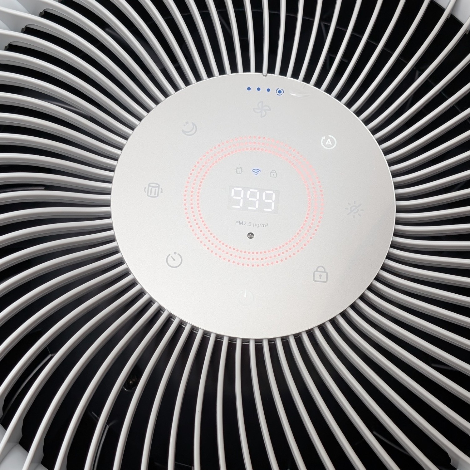 Levoit Core 600S Air Purifier in home testing