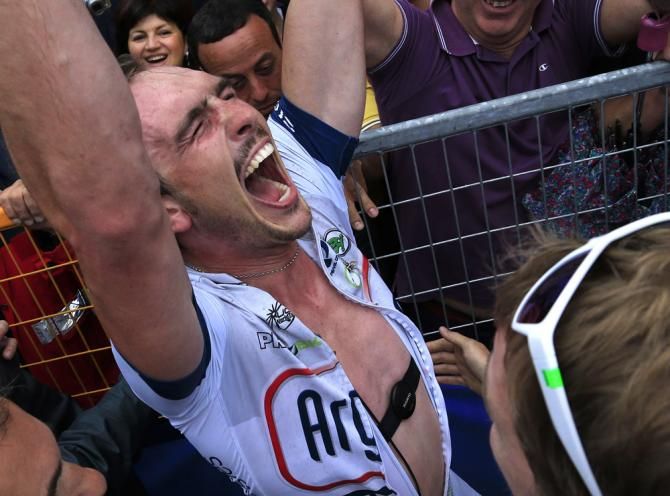 Do you think John Degenkolb (Team Argos-Shimano) is happy about his first Giro stage victory?