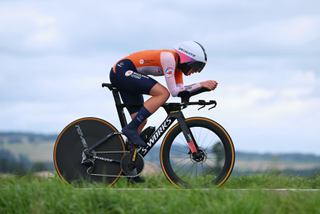 Demi Vollering during the 2023 time trial World Championships