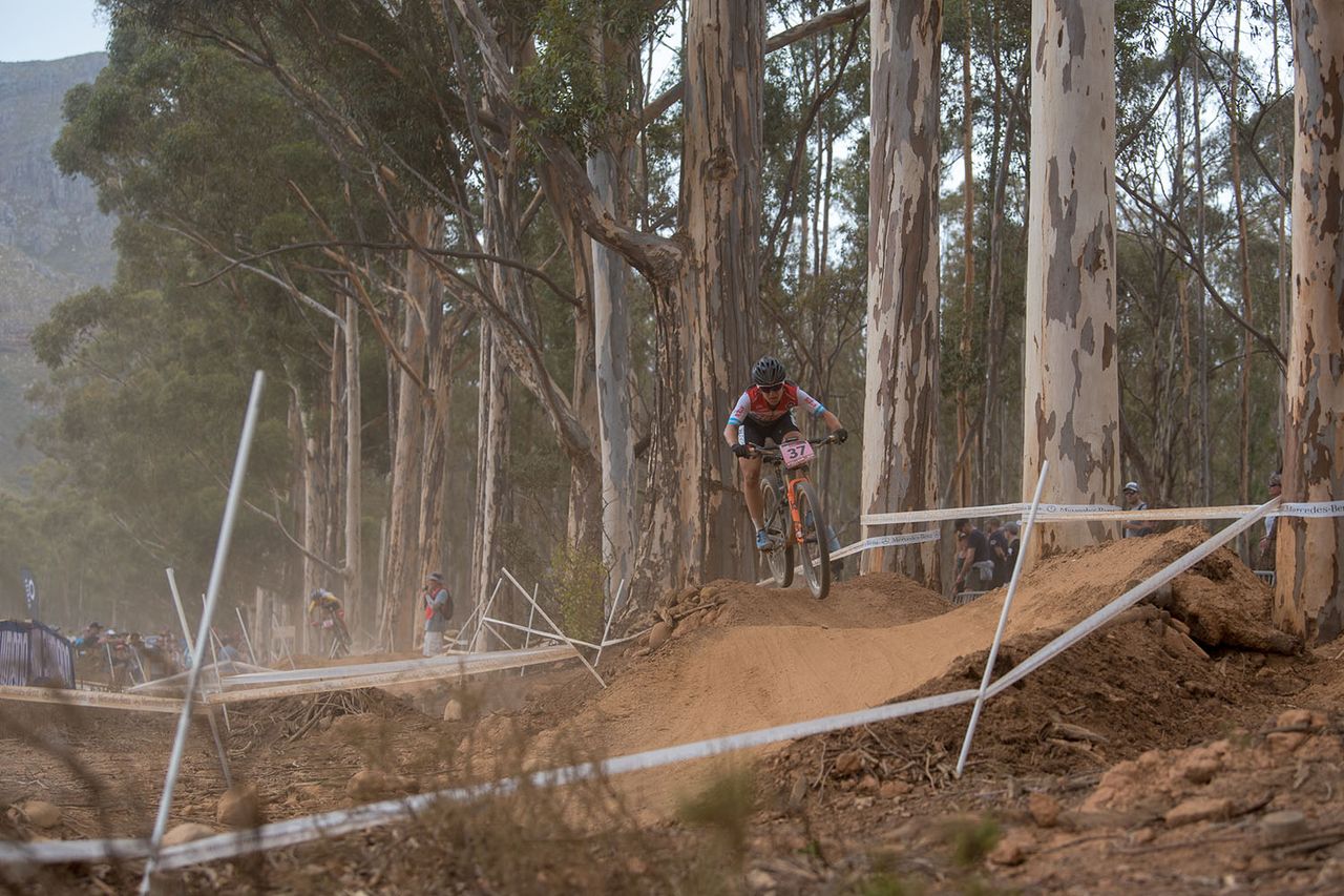 USA's Chloe Woodruff (Stans-Pivot Pro Team p/b Maxxis) was top American