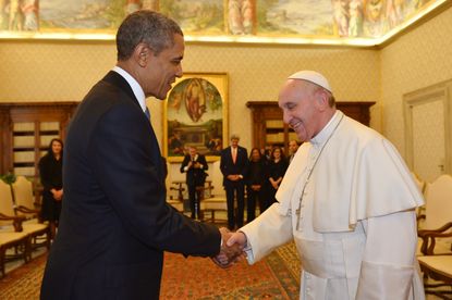 Pope Francis and Obama