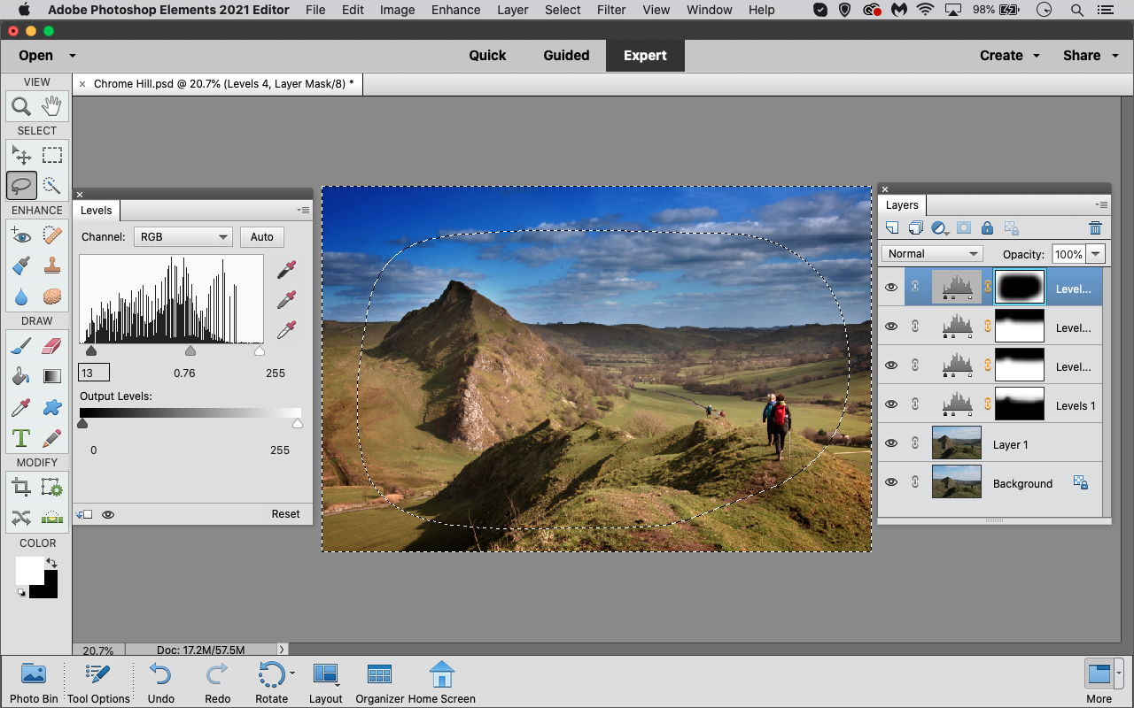 Use Levels to enhance your landscapes in Photoshop Elements | Digital ...