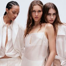 Three women wears H&M ss25 new collection
