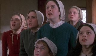 The Crucible Winona Ryder Abigail and friends see a demon