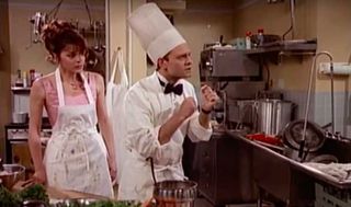 Jane Leeves and David Hyde Pierce in Frasier