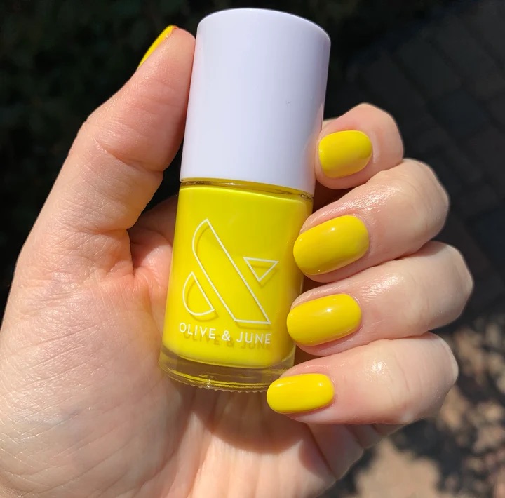 bright yellow nail polish