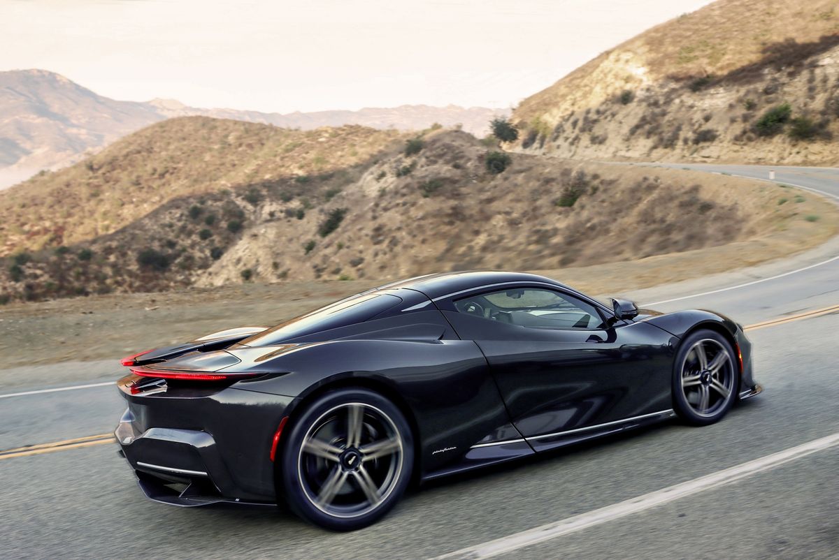Automobili Pininfarina Battista press photos on the roads in California