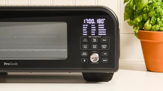 The control panel on the ProCook Electric Pizza Oven Air Fryer