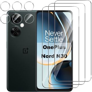 Suttkue OnePlus Nord N30 5G Screen Protector with Camera Lens Protector