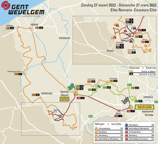 Gent-Wevelgem 2022 - Map and Profile