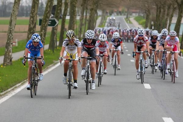 The break kept getting bigger as riders bridged across