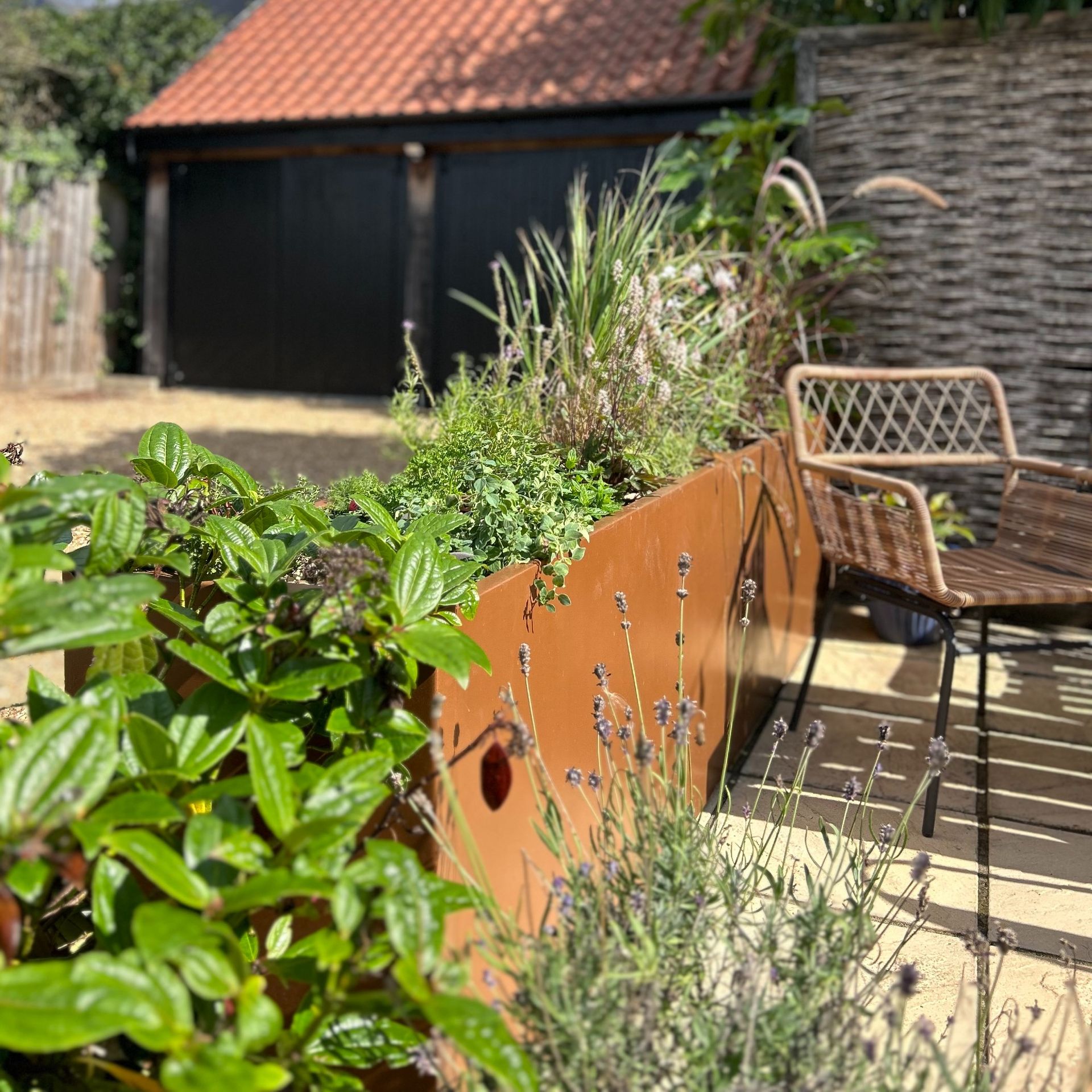 Garden raised planter made from a filing cabinet