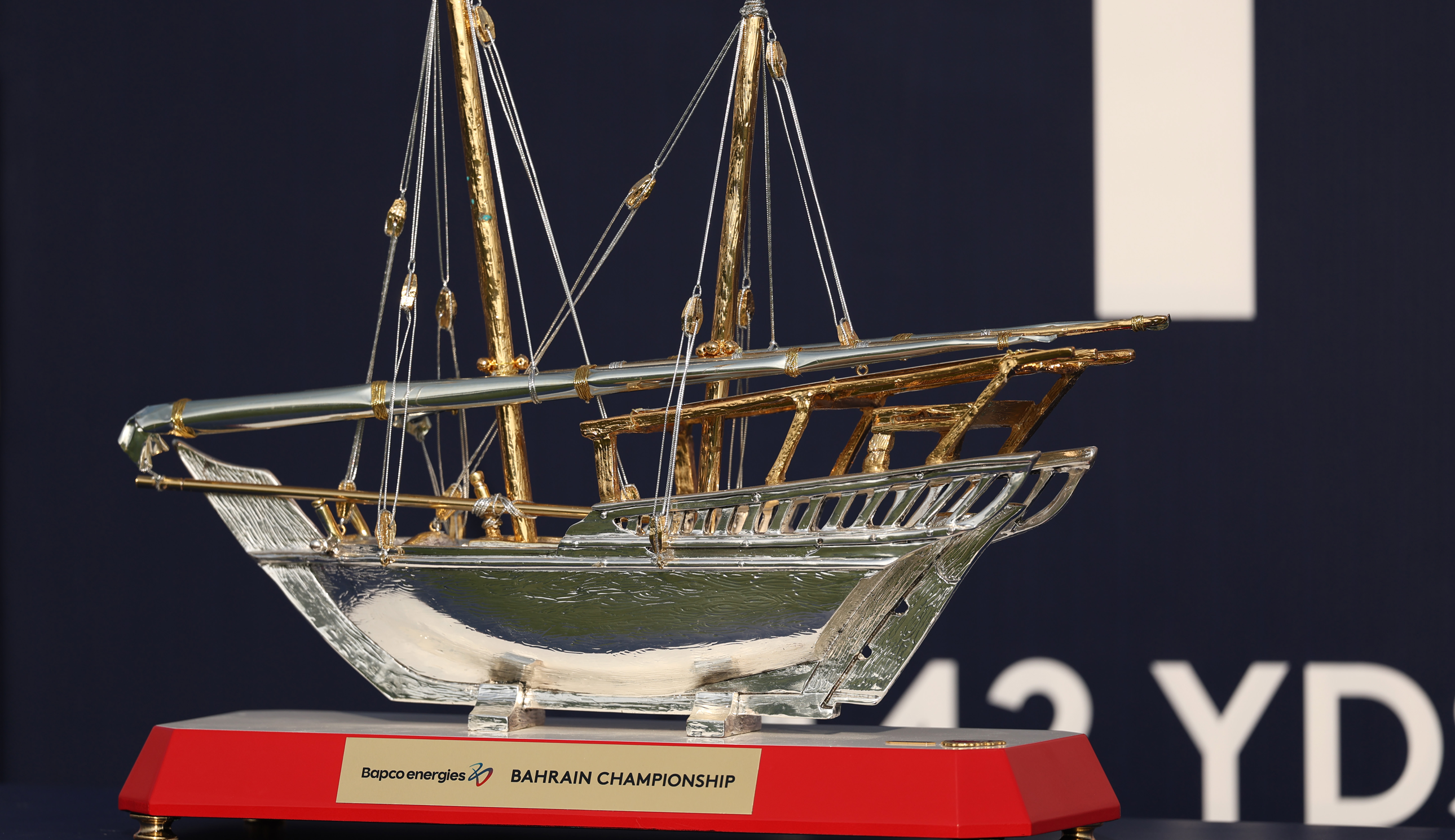 The Bahrain Championship trophy