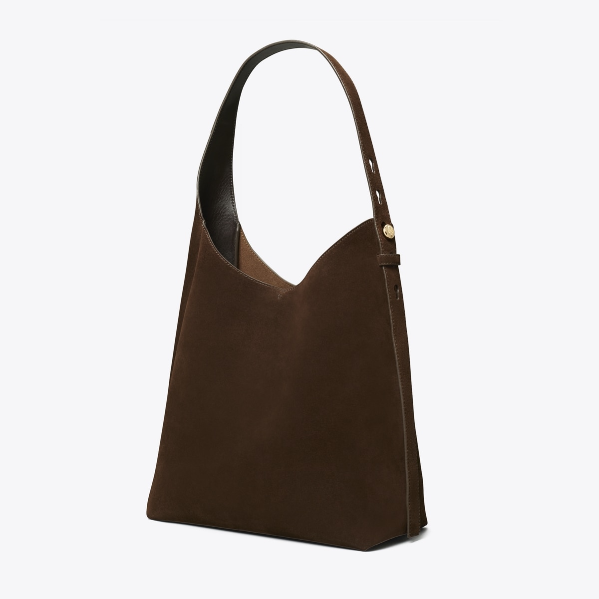 Romy Suede Hobo Bag in Brown, Size Os