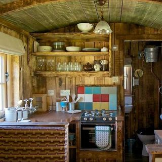 loose reins kitchen with wooden interiors