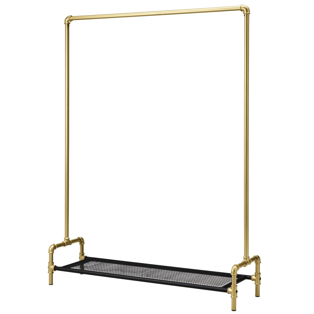 clothes storage with gold design