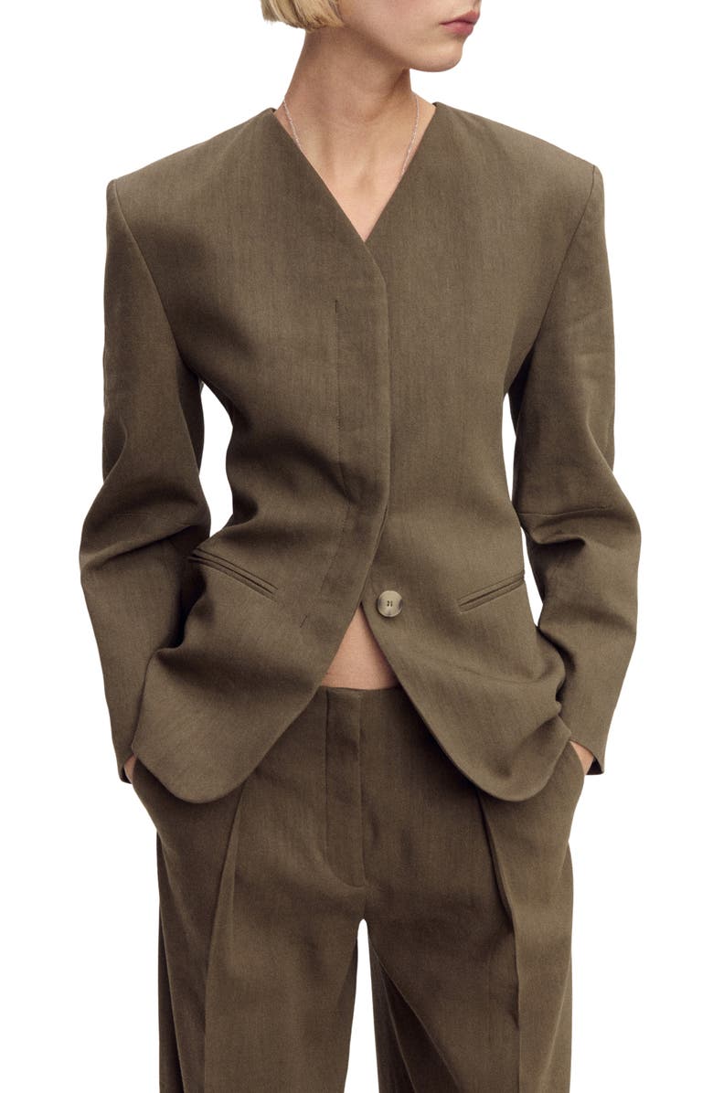 Seamless Linen Blend Blazer
