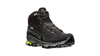 Best hiking boots: La Sportiva Stream GTX in black with green heel trim