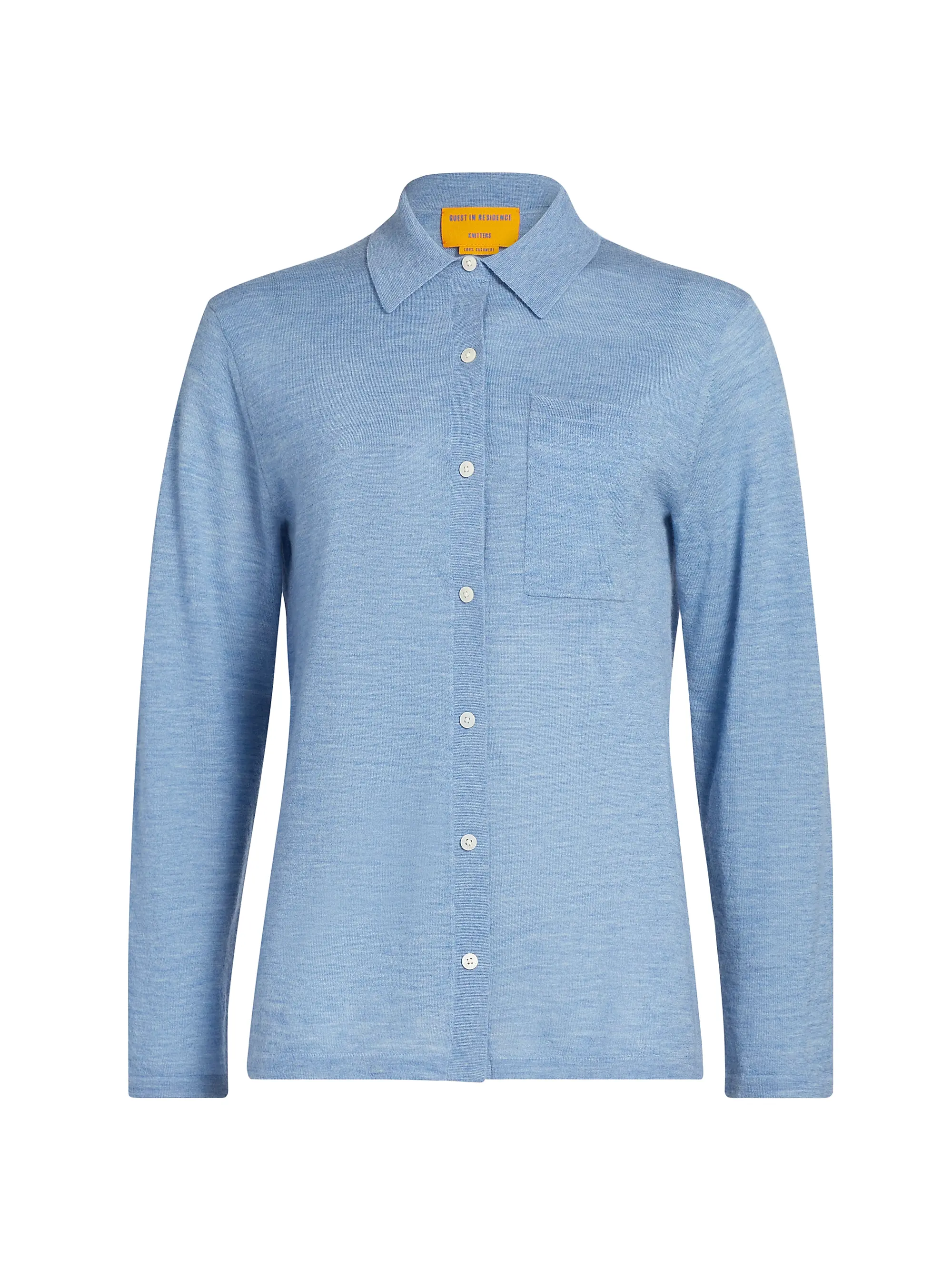 Showtime Cashmere Knit Button-Front Shirt