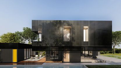 This contemporary Ghana house is an exemplar of compact minimalist