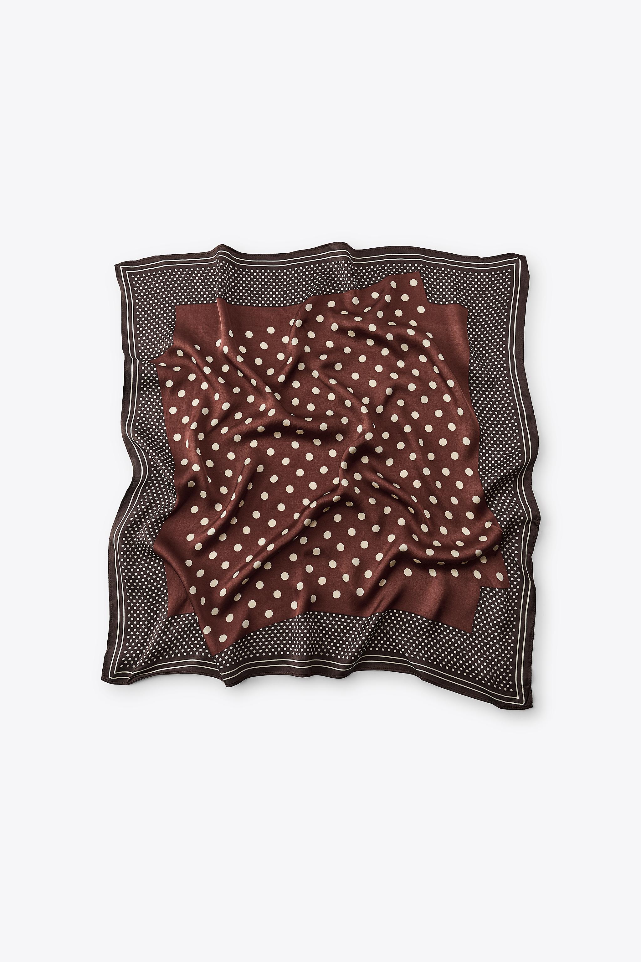 Polka Dot Print Scarf