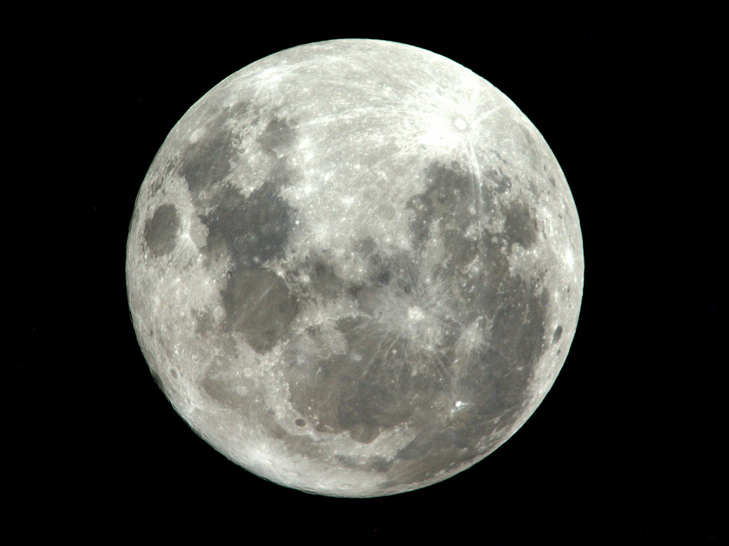 Astronaut Paolo Nespoli took this image of the moon on March 20, 2011, and wrote, &quot;#Supermoon was spectacular from here!&quot;