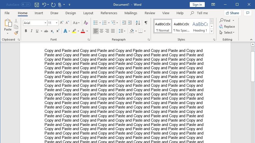 copy paste plain text windows10