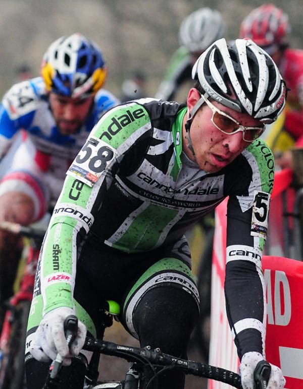 Jeremy Powers (Cannondale - Cyclocrossworld.com) looked strong early in the race.
