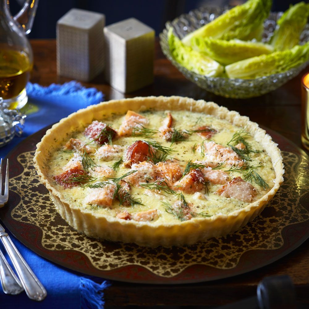 smoked salmon tart