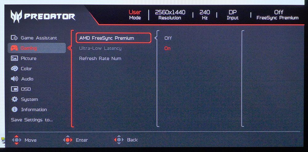 Acer Predator X27U