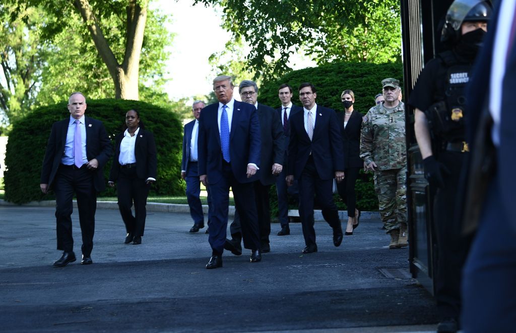 Trump and company head to St. John&amp;#039;s photo op