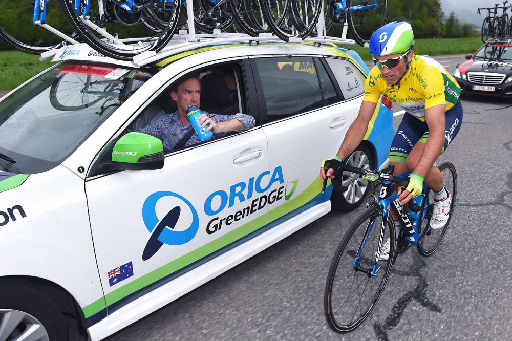 Michael Albasini (Orica GreenEdge) lost his leader's jersey on the stage