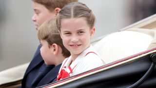 Princess Charlotte of Wales is seen during Trooping the Colour on June 17, 2023